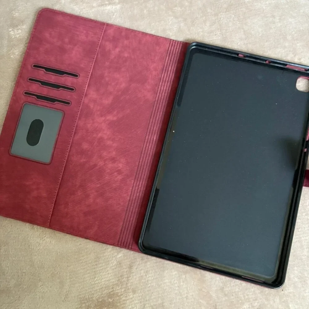 Elegant Tablet Case in Maroon Galaxy A7lite‎